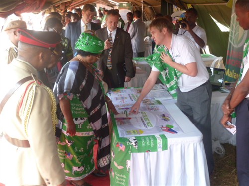 Her Excellency Mrs Banda And Mr Kristian Moller